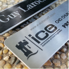 Name Tag Stainless Steel<br> 2D Etching<br>NTSS/SPH_01